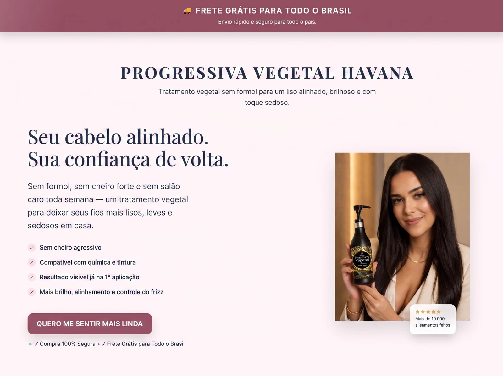 Página inicial do projeto Progressiva Vegetal Havana